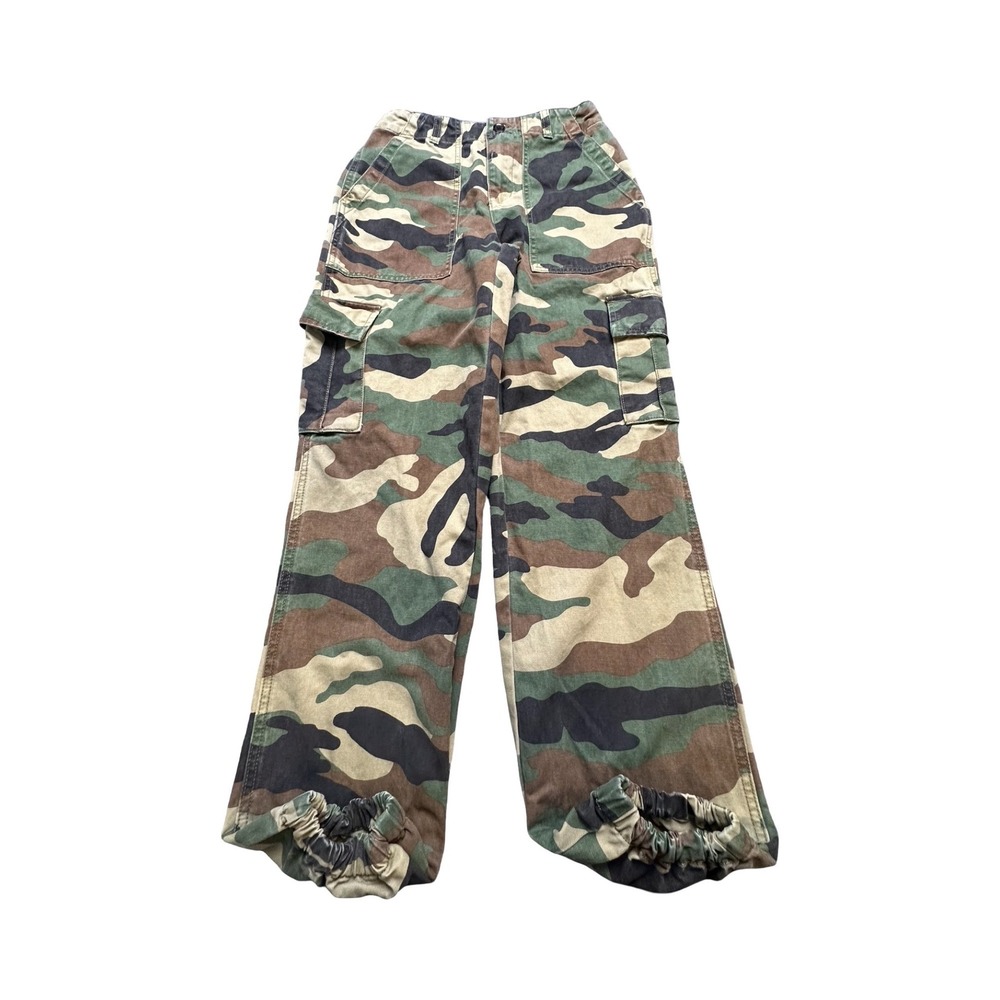 Forever 21 Cargo Pants Womens XS 26x26 Camo Jogger Cotton Utility Western
